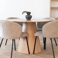 House Nordic Bolton pyöreä ruokapöytä Ø120 cm saarni